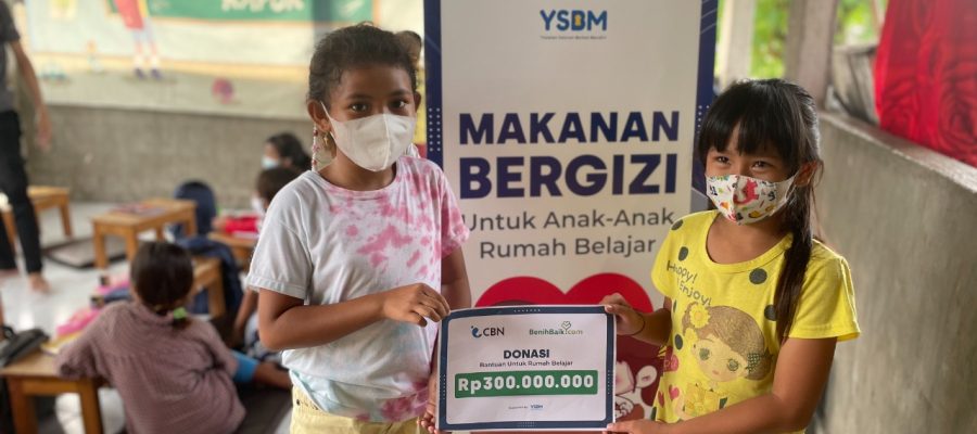 Bantu Gizi Anak Kurang Mampu, CBN dan Benihbaik Kolaborasi dengan YSBM Foundation